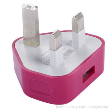 Mini British Travel Wall Charger, 1000mA